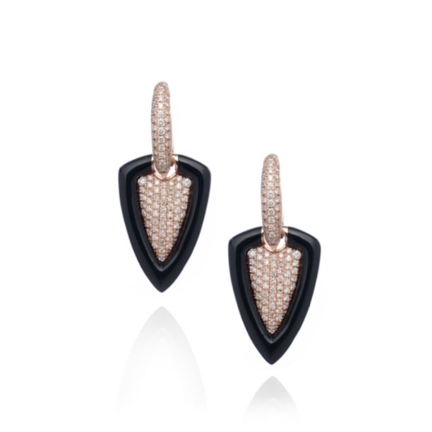 Dubai Days Earrings In Black Onyx