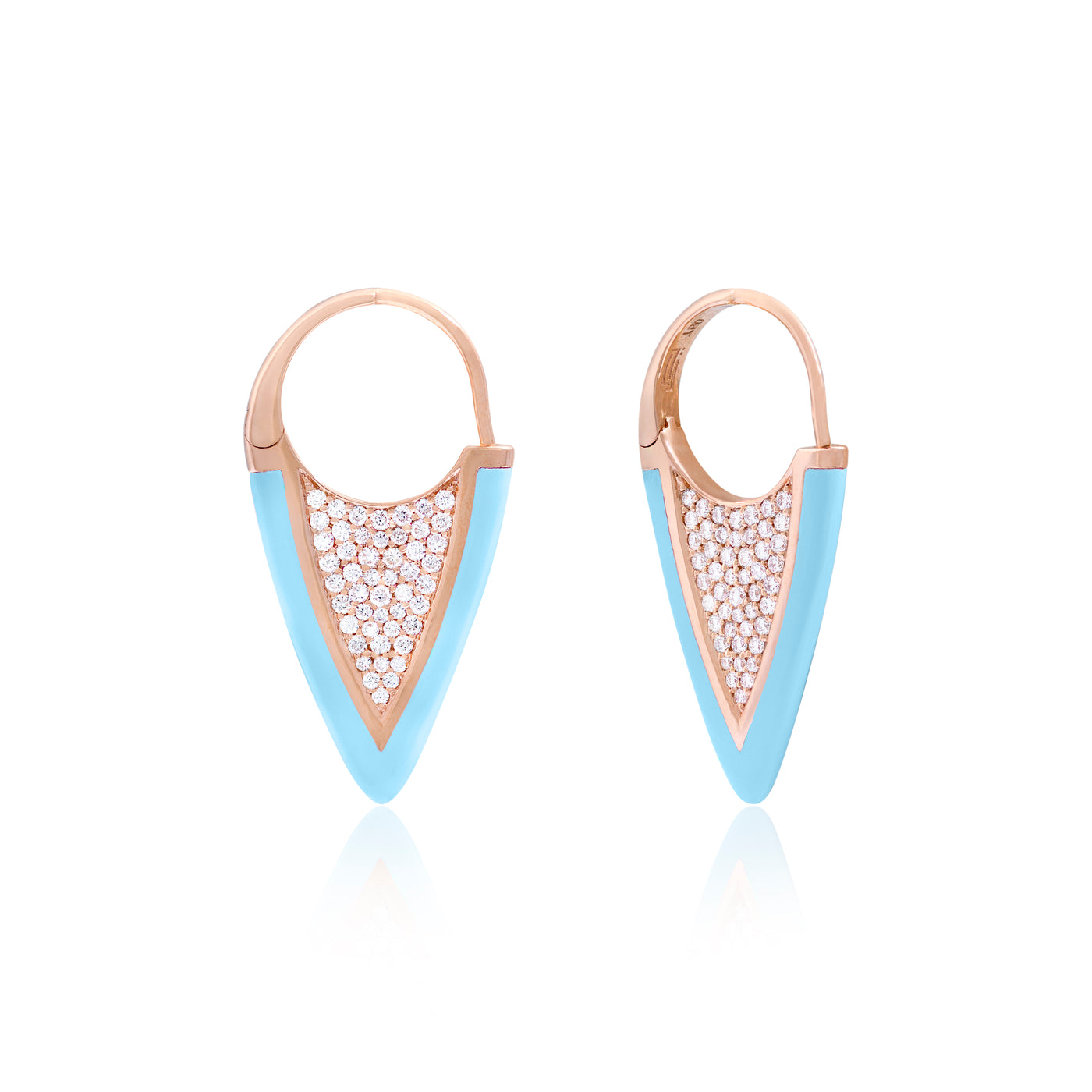 Dubai Days Earrings In Tiffany Blue