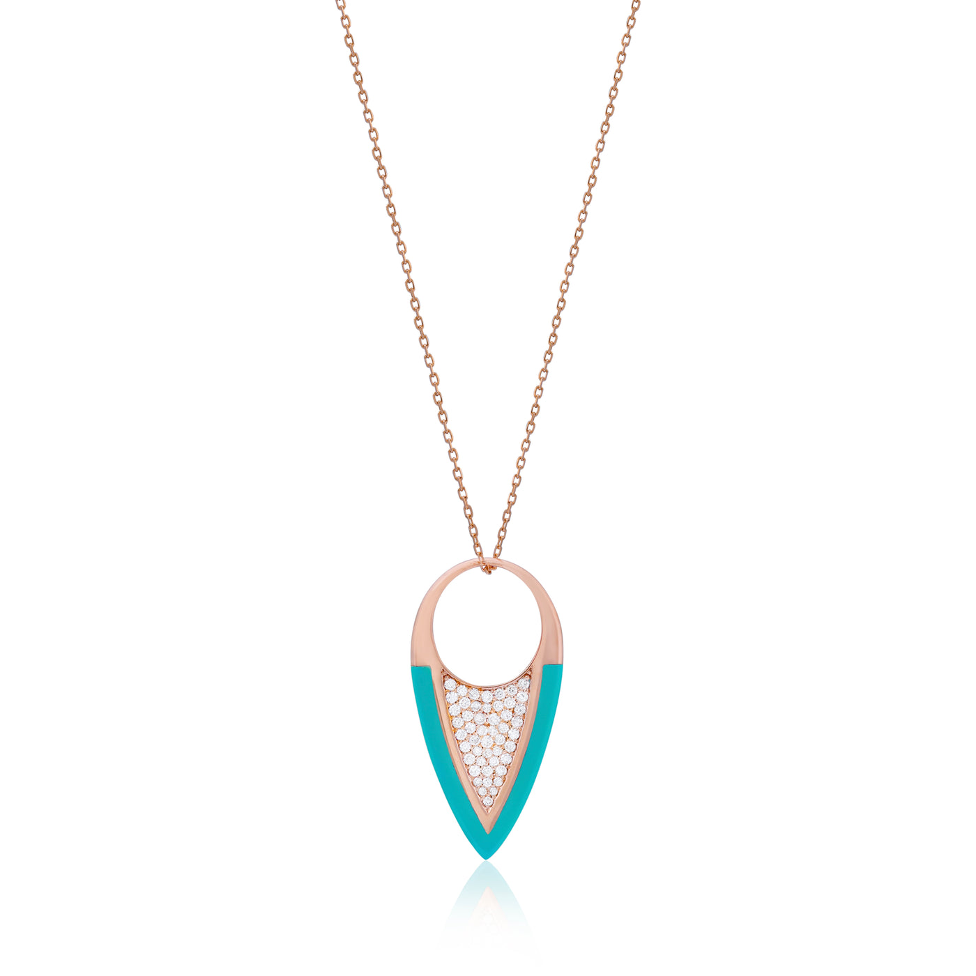 Dubai Days Necklace In Mint Green